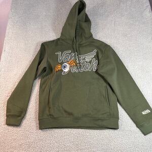 NWT Von Dutch graphic hoodie with logo front & back green sz M mens fall winter